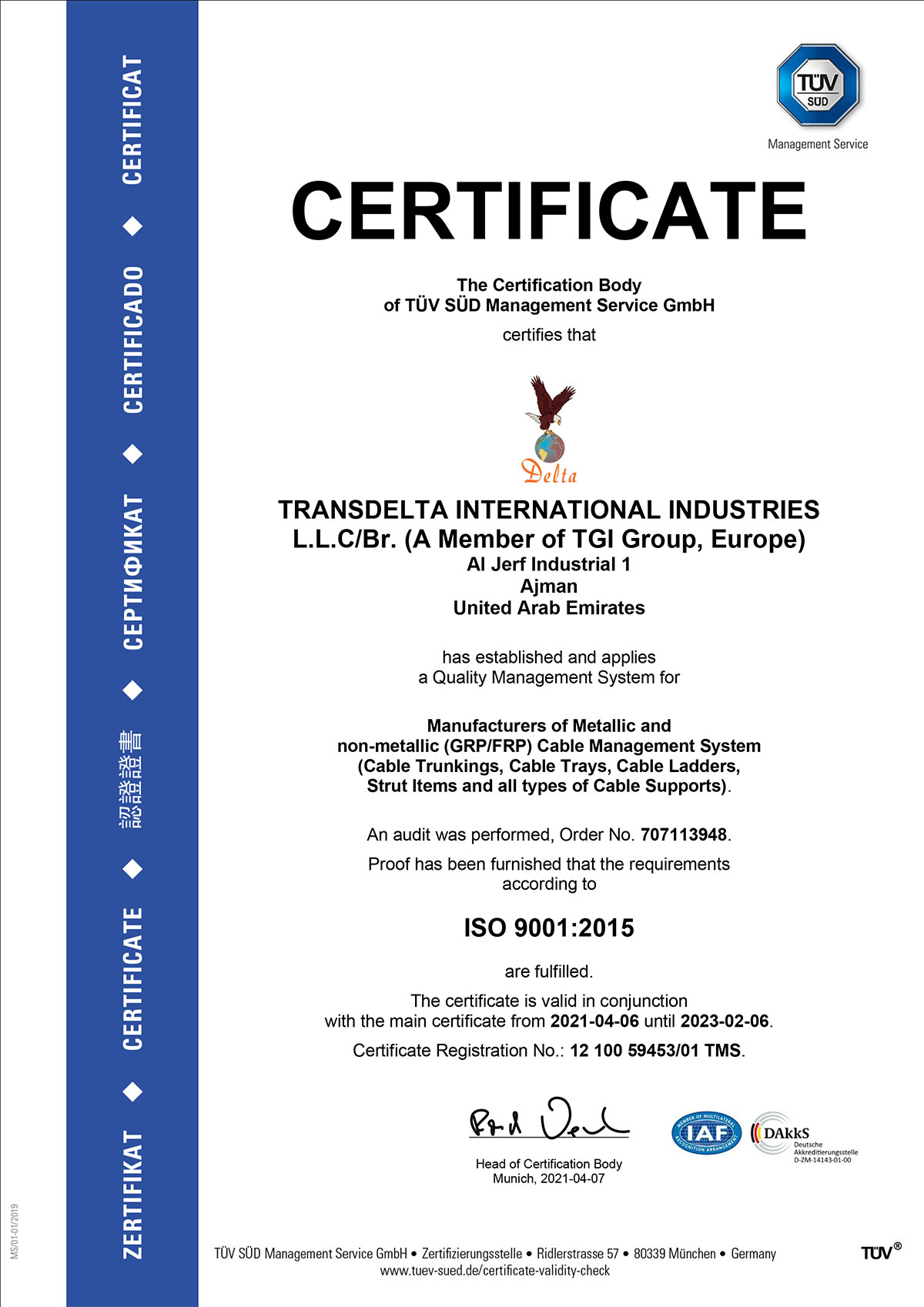 New-ISO-Certificate-Transdelta